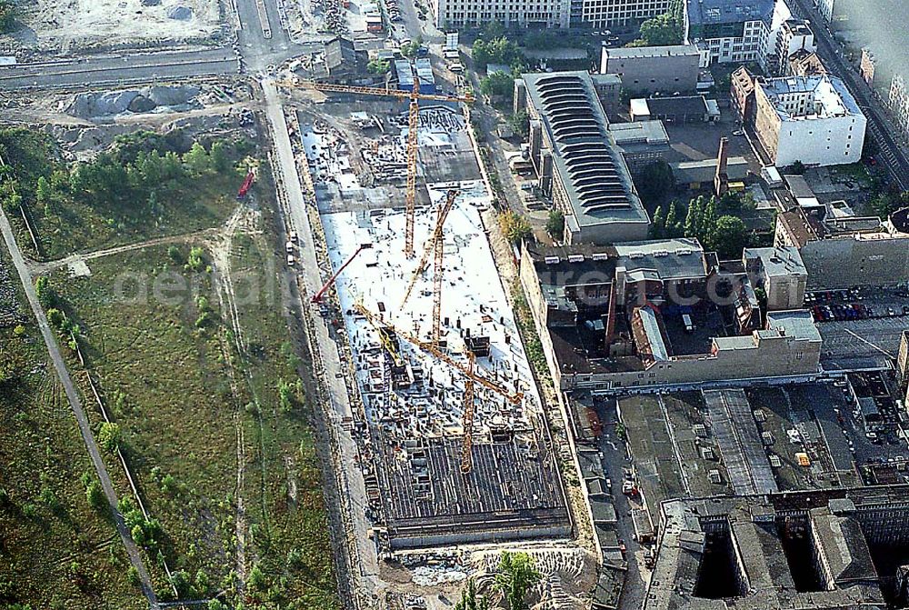 Berlin from the bird's eye view: Baustelle am Nordbahnhof