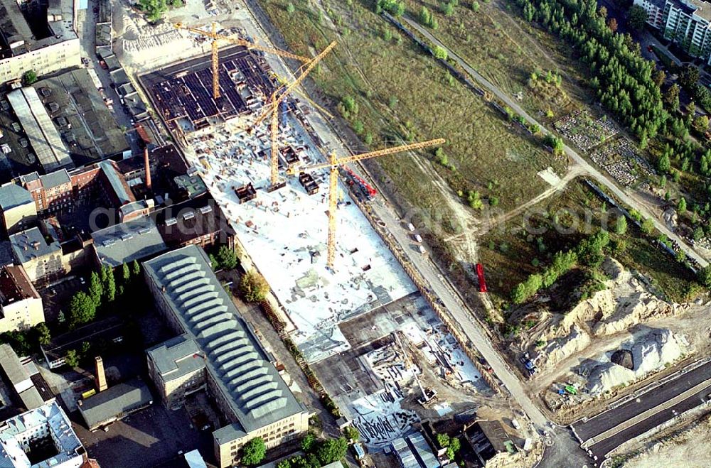 Aerial photograph Berlin - Baustelle am Nordbahnhof