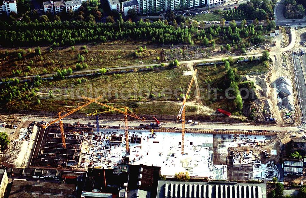 Berlin from above - Baustelle am Nordbahnhof