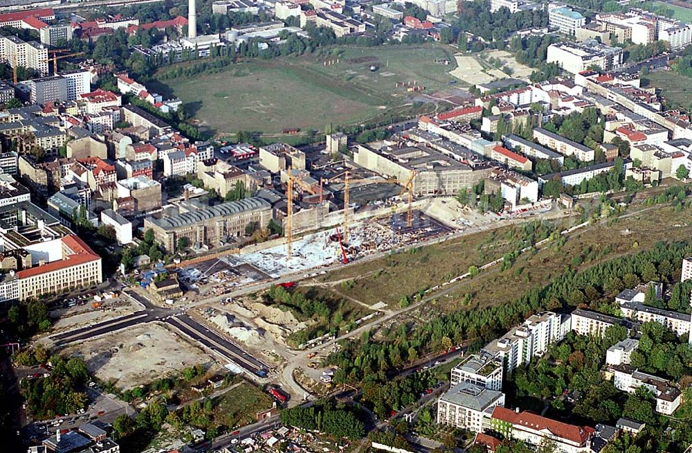 Berlin from the bird's eye view: Baustelle am Nordbahnhof