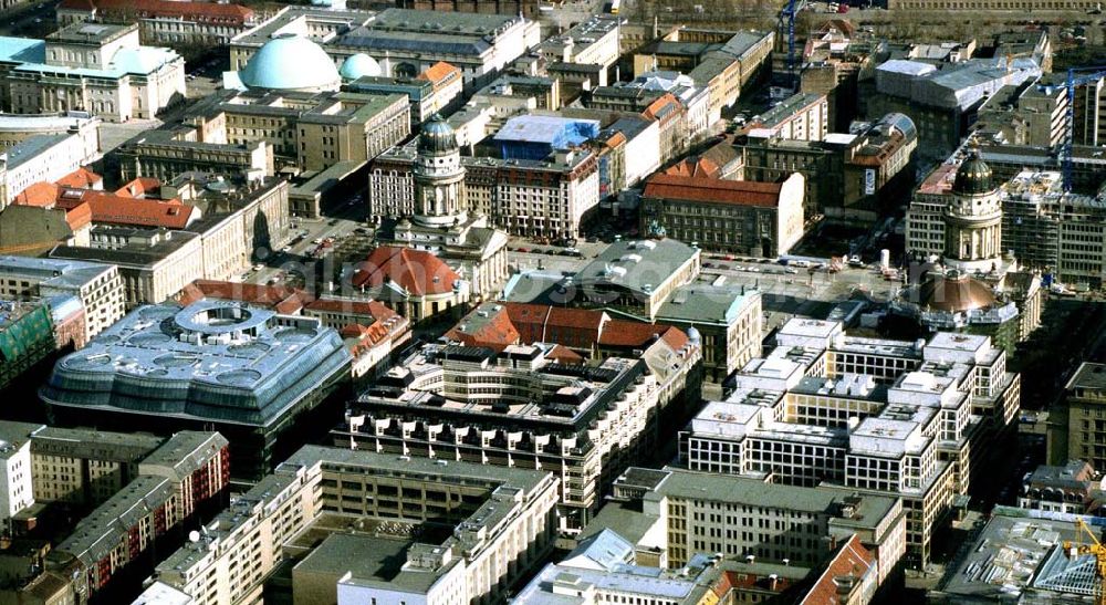 Berlin from above - Berlin-Mitte/ Friedrichstadtpassagen mit den Quartieren 207 bis 205