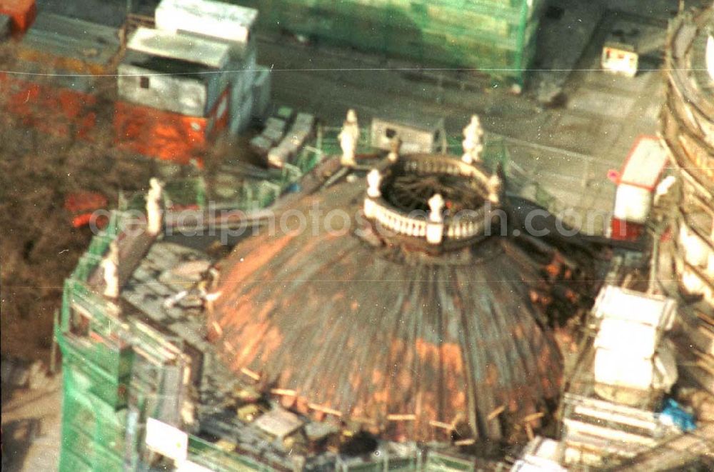 Aerial photograph Berlin - Berlin Mitte Gandarmenmarkt. Deutscher Dom Kuppel 02.1995