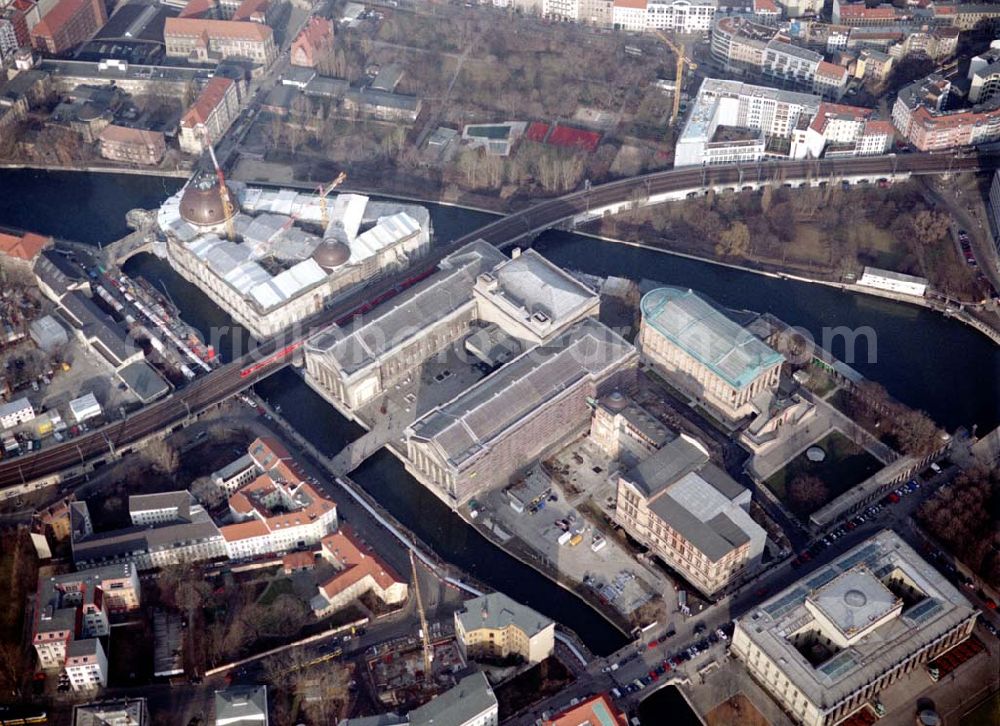 Berlin from the bird's eye view: Berlin Mitte Rekonstruktion der Berliner Museumsinsel