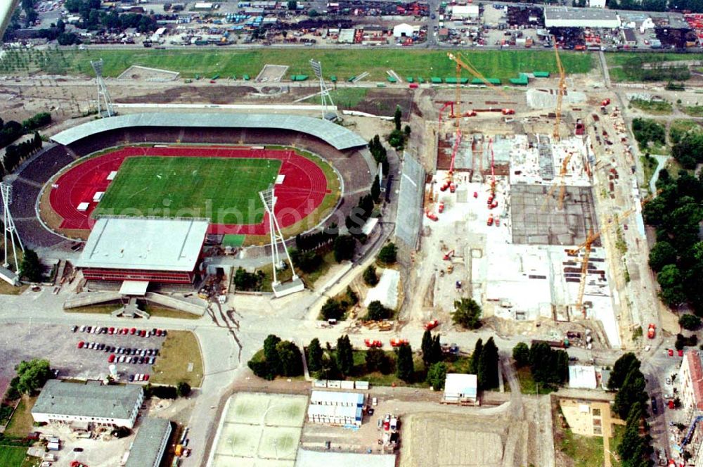 Aerial photograph Berlin - 02.10.1994 Berlin-Prenzlauer Berg Baustelle Jahnsportpark