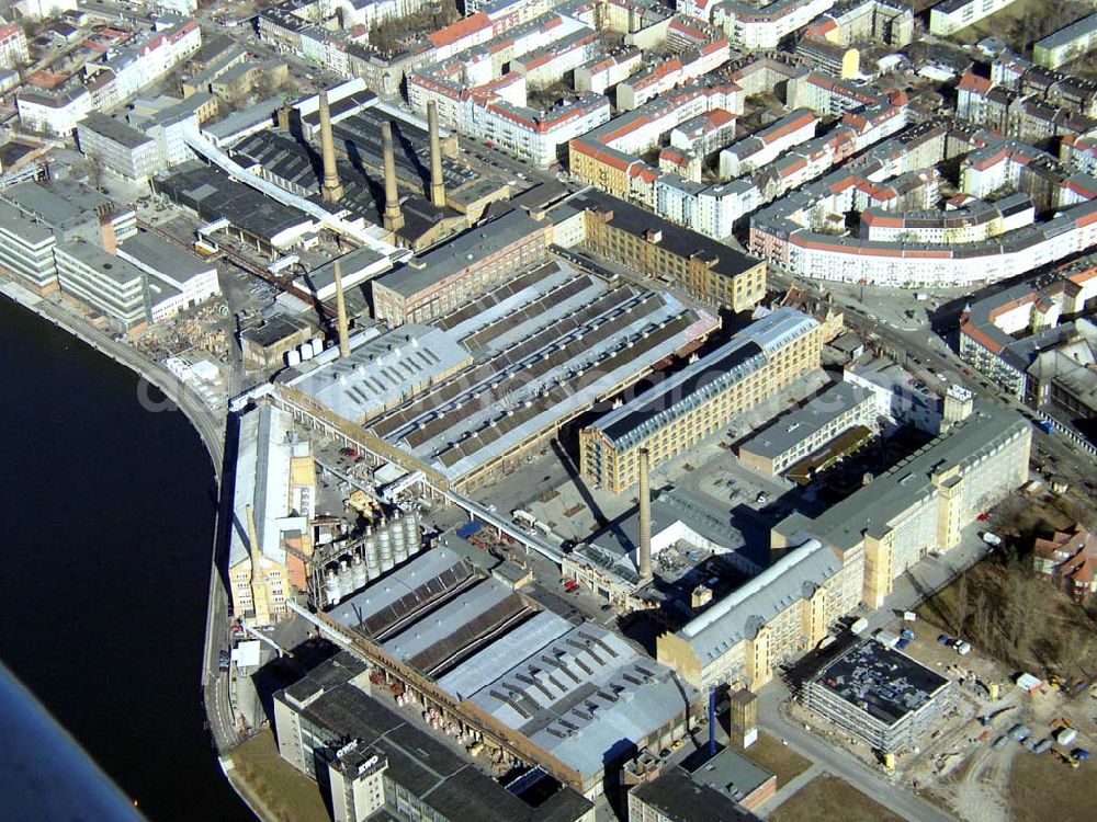 Aerial photograph Berlin - Schöneweide - 13.03.2003 Berlin - Schöneweide Industriegebiet Oberschöneweide