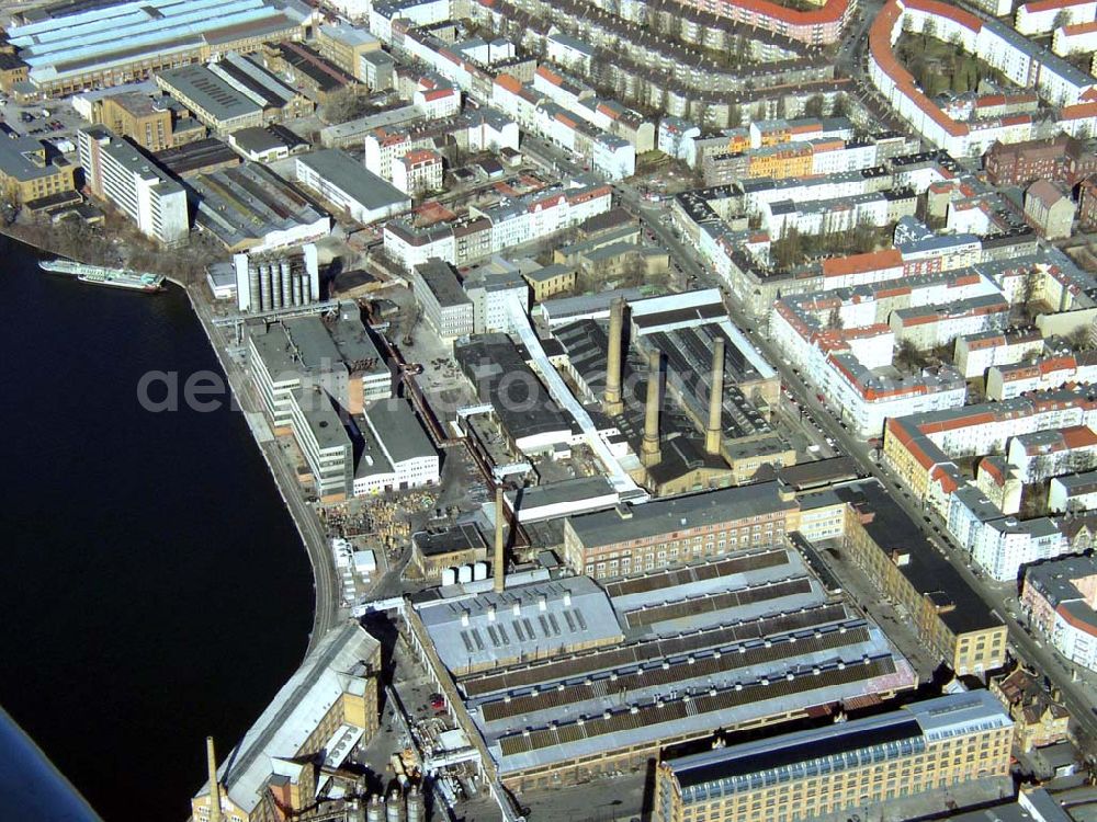 Berlin - Schöneweide from above - 13.03.2003 Berlin - Schöneweide Industriegebiet Oberschöneweide