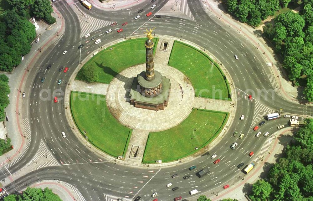 Aerial image Berlin - 23.06.94 Berlin, Siegessäule