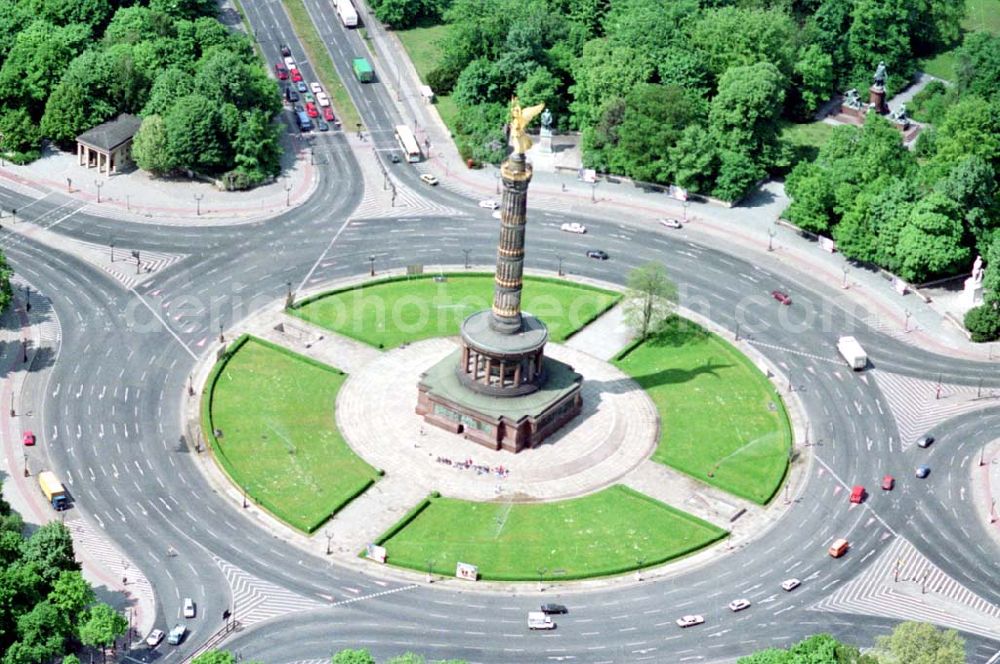 Aerial image Berlin - 23.06.94 Berlin, Siegessäule