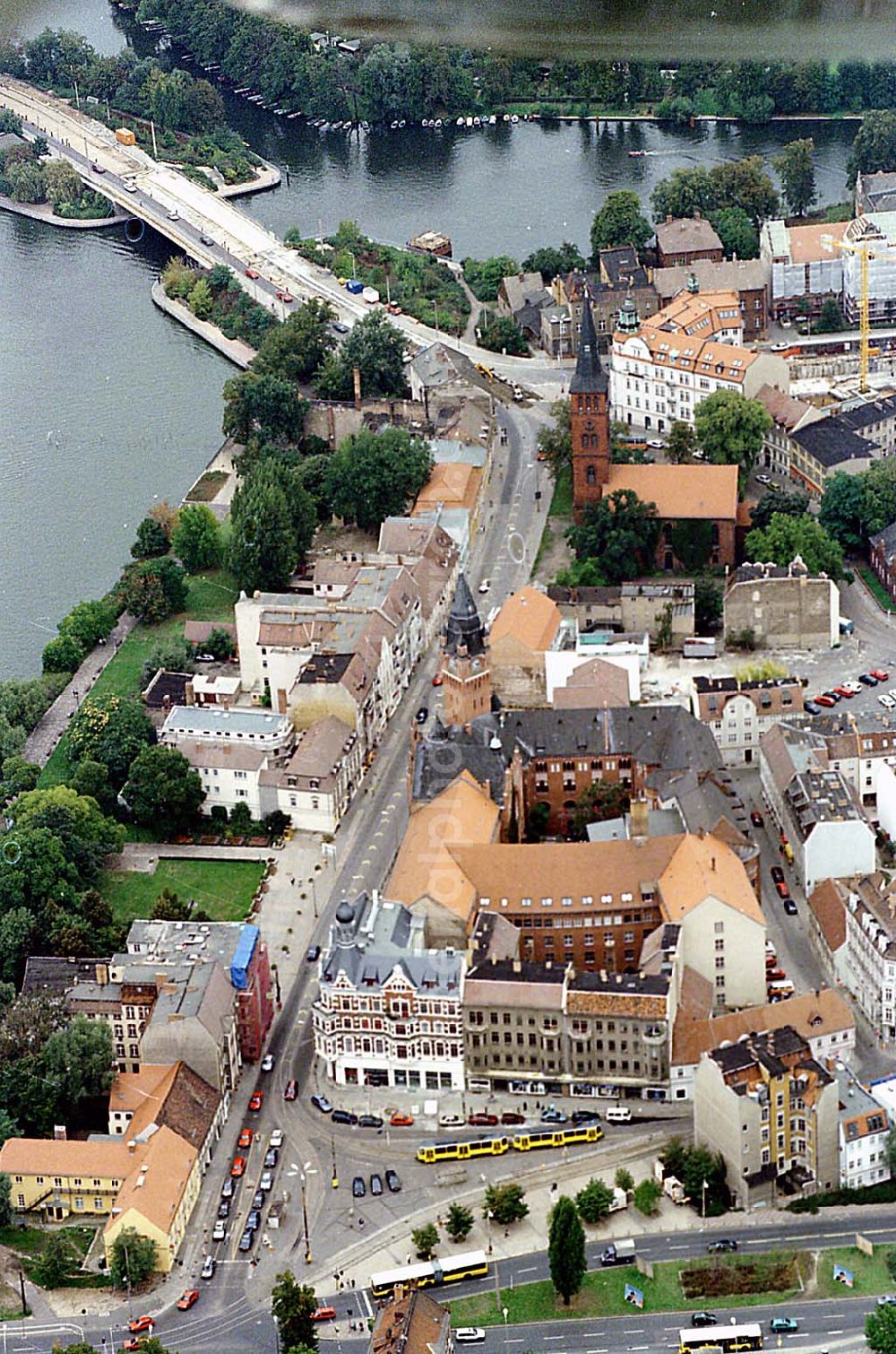 Aerial image Berlin Köpenick - 24.09.1995 Berlin, Stadtzentrum Köpenick