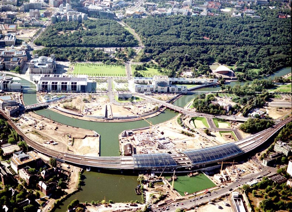 Berlin / Tiergarten from the bird's eye view: 