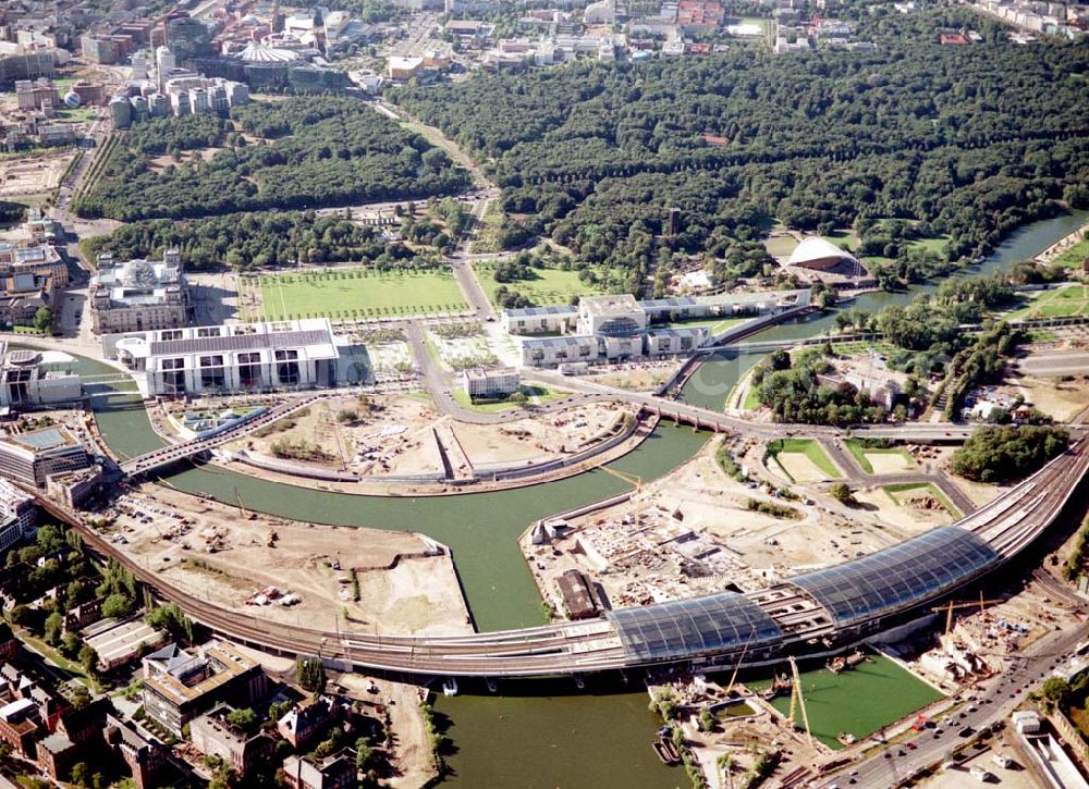 Berlin / Tiergarten from the bird's eye view: 