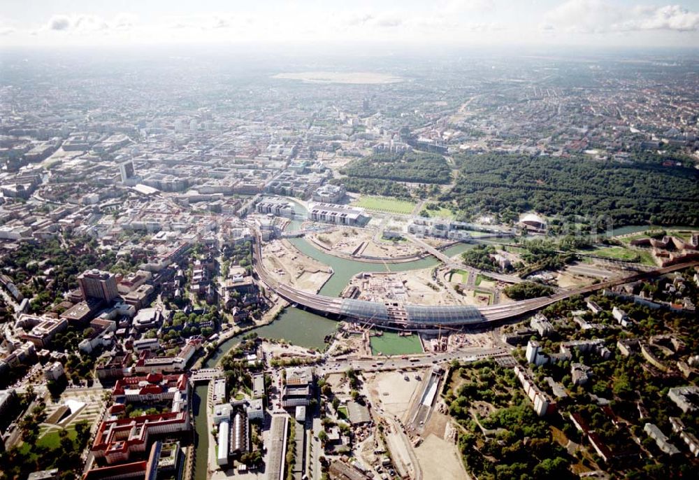 Berlin / Tiergarten from the bird's eye view: 