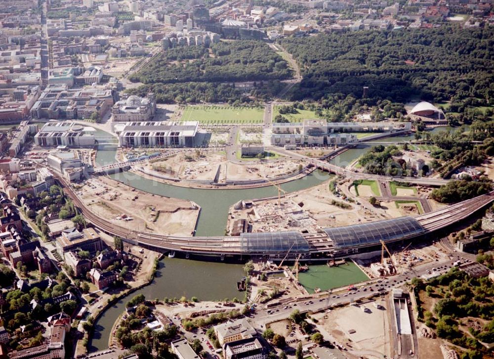 Berlin / Tiergarten from the bird's eye view: 