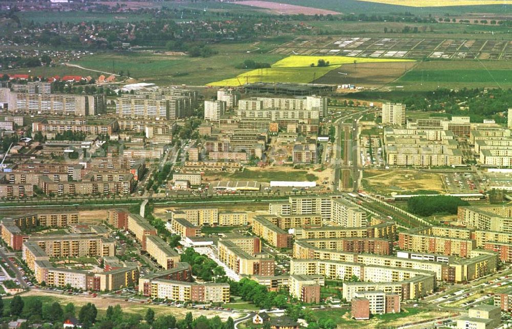 Aerial photograph Berlin - 23.06.94 Berlin, Wohneubausiedlungen in Marzahn