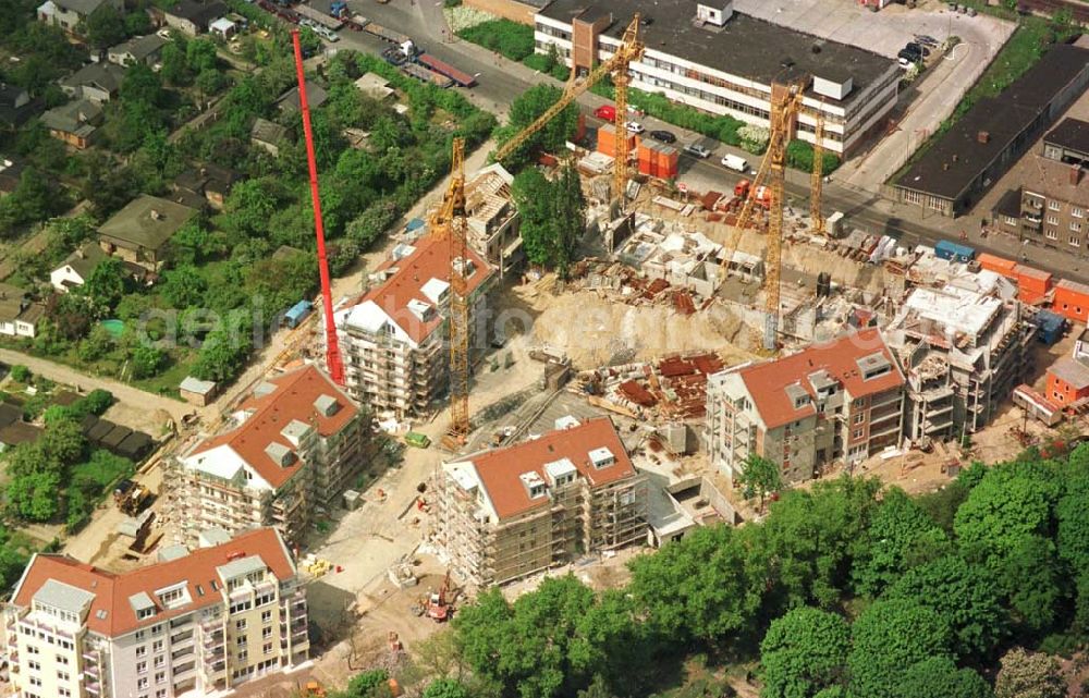 Aerial image Berlin - 23.06.94 Berlin, Wohnsiedlungsbau Seddinerstraße