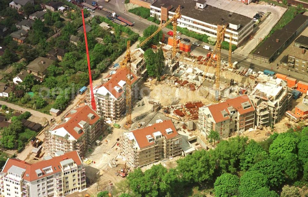 Aerial image Berlin - 23.06.94 Berlin, Wohnsiedlungsbau Seddinerstraße