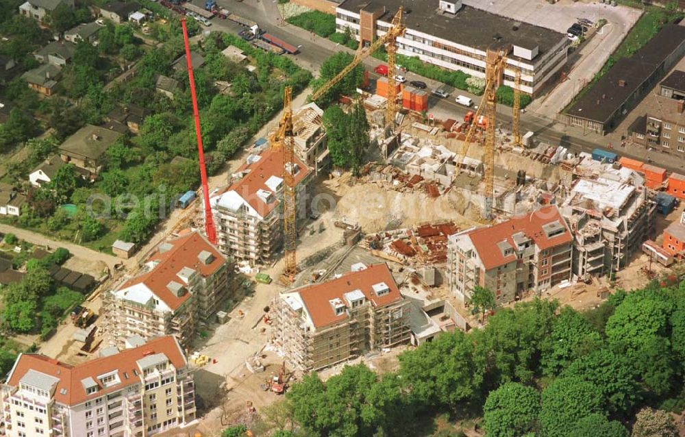 Aerial photograph Berlin - 23.06.94 Berlin, Wohnsiedlungsbau Seddinerstraße