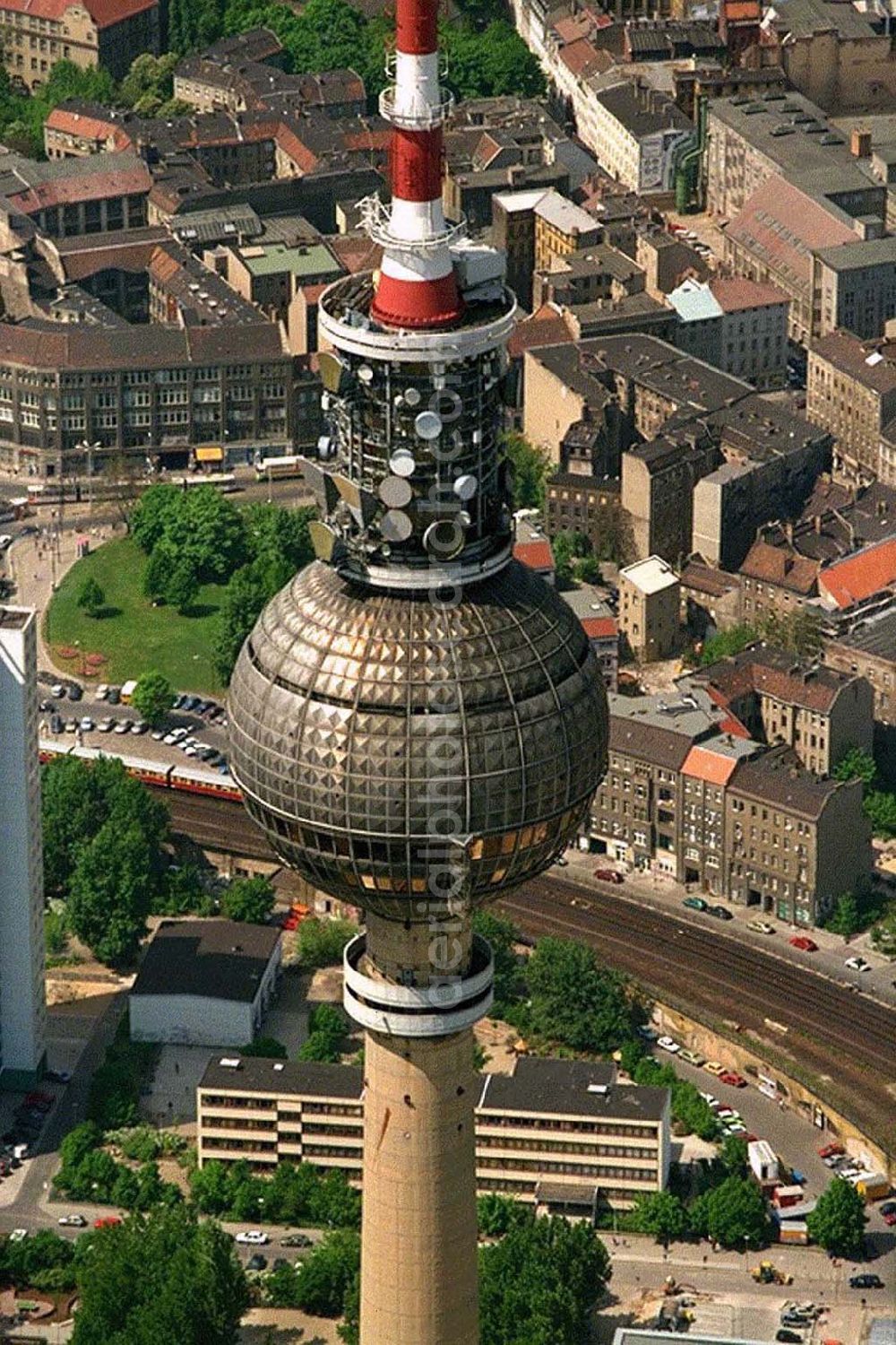 Aerial photograph Berlin - Berliner Fernsehturm