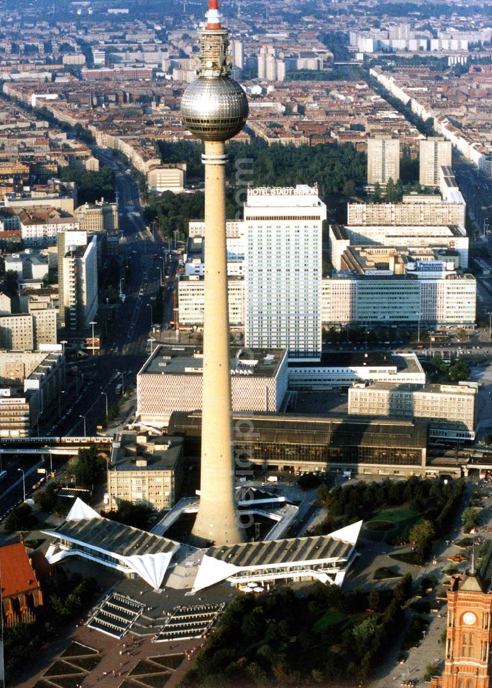 Aerial photograph Berlin - Berliner Fernsehturm