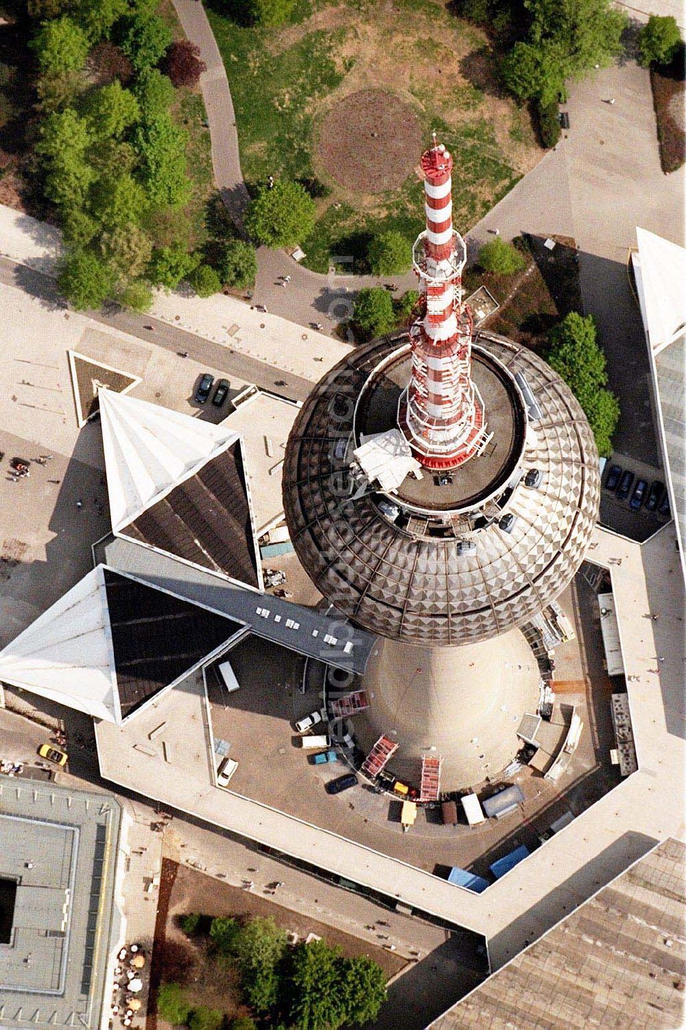 Aerial photograph Berlin - Berliner Fernsehturm