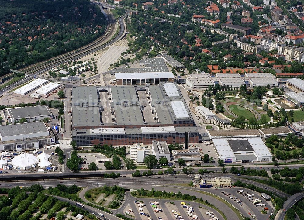 Aerial image Berlin - Berlin fair ground in the district Berlin Cahlottenburg-Wilmersdorf