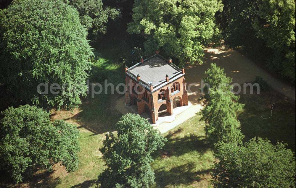 Aerial photograph Potsdam - Park Babelsberg - Berliner Ratslaube im Park Babelsberg (aus dem Berliner Nikolaiviertel)