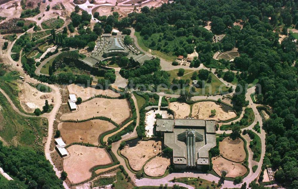 Aerial image Berlin-Lichtenberg - Berliner Tierpark in Lichtenberg.