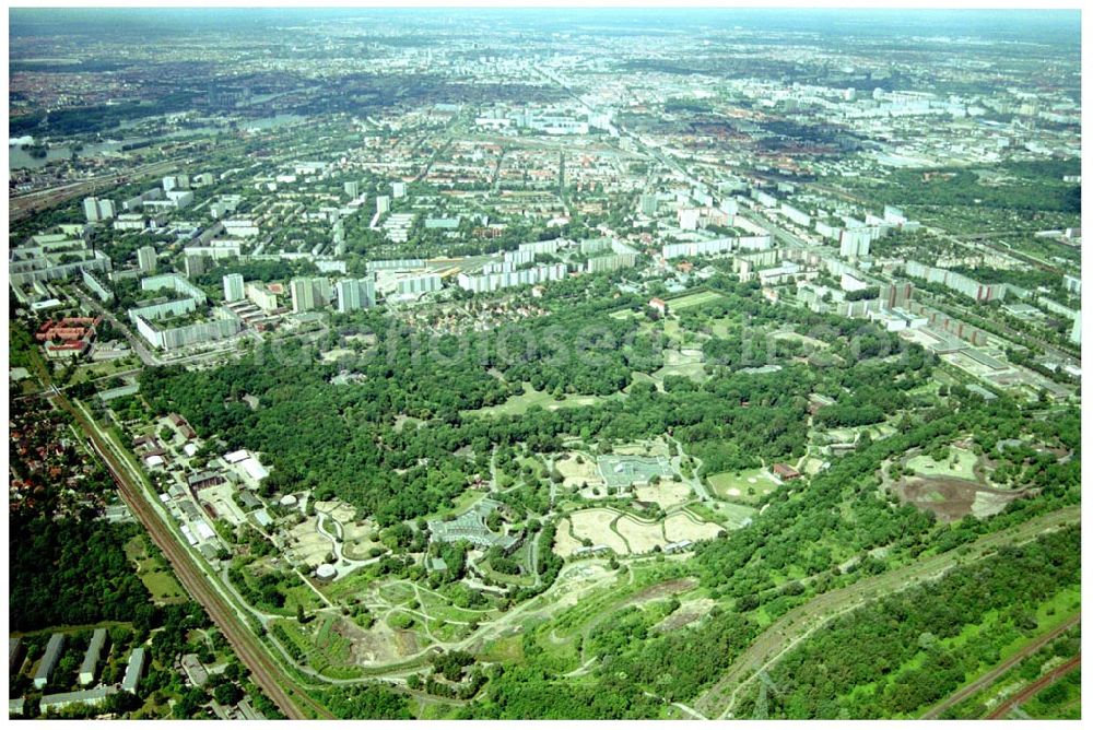 Aerial image Berlin-Lichtenberg - Gelände des Berliner Tierparkes in Berlin - Lichtenberg