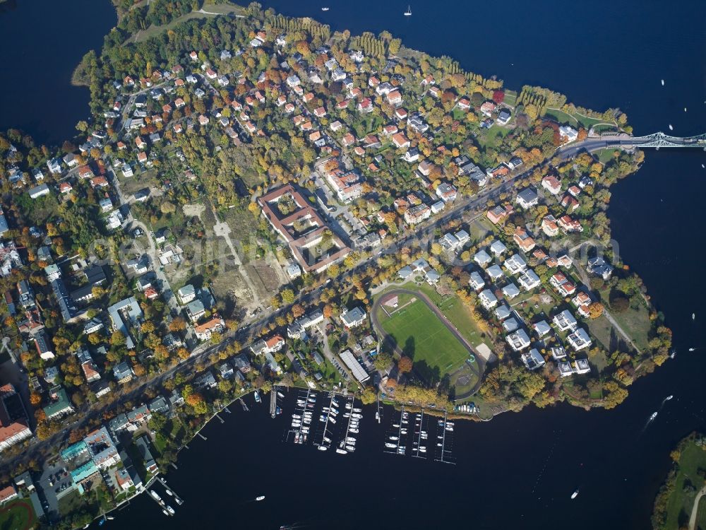 Aerial photograph Potsdam - View of the district Berliner Vorstadt in Potsdam in the state Brandenburg