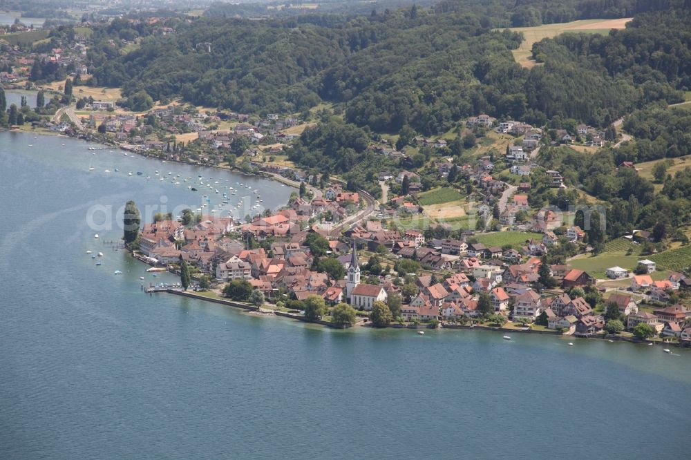 Aerial photograph Berlingen - Berlingen in the canton of Thurgau in Switzerland, located on the southern shore lake Constance