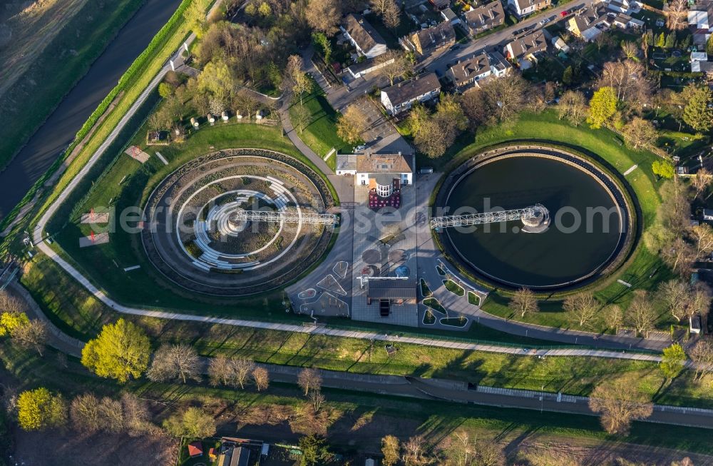 Aerial photograph Bottrop - View of the BernePark in Bottrop in the state of North Rhine-Westphalia