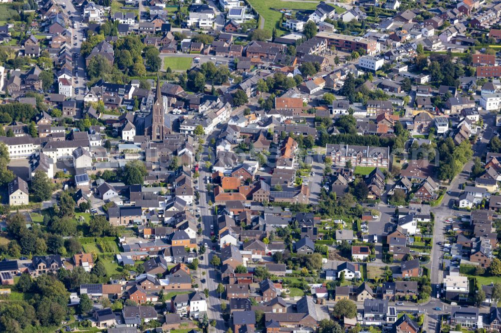 Hardt from above - Urban area with inner city area Hardt on the road L371 in the federal state of North Rhine-Westphalia, Germany