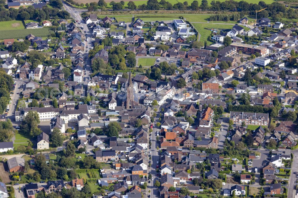 Hardt from the bird's eye view: Urban area with inner city area Hardt on the road L371 in the federal state of North Rhine-Westphalia, Germany