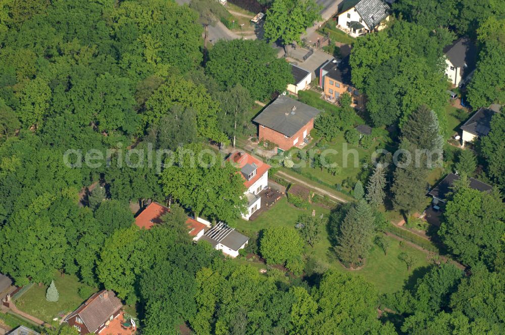 Aerial image Potsdam - Blick auf das Areal des Berufsbildungswerk im Oberlinhaus an der Steinstrasse 80-84 in Potsdam-Babelsberg. View of the area of the Vocational Training Center in Oberlinhouse on the stone road 80-84 in Potsdam-Babelsberg.