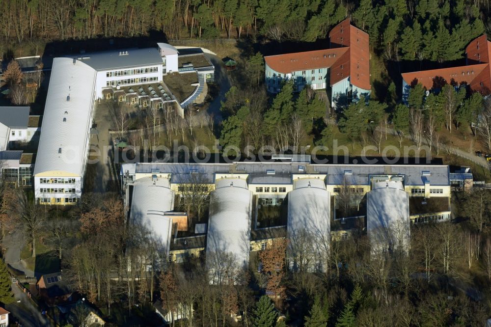 Potsdam from above - View of the area of the Vocational Training Center in Oberlinhouse on the stone road 80-84 in Potsdam-Babelsberg