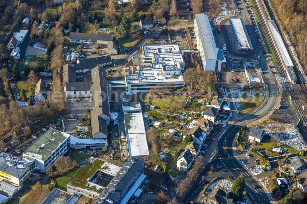 Aerial image Olsberg - Berufskolleg in Olsberg in the state North Rhine-Westphalia, Germany