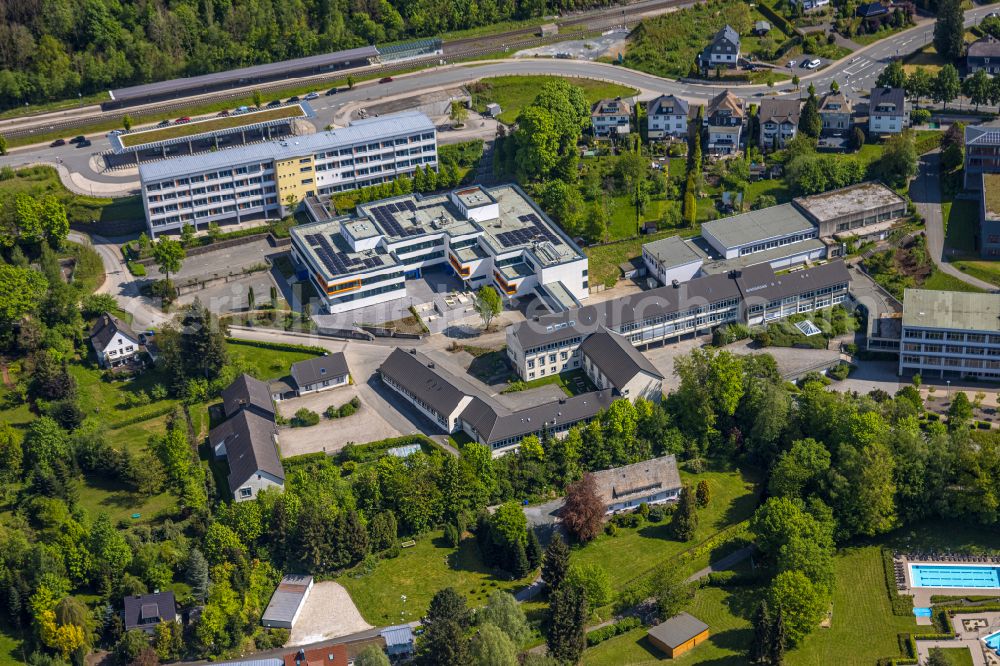 Aerial image Olsberg - Berufskolleg in Olsberg in the state North Rhine-Westphalia, Germany