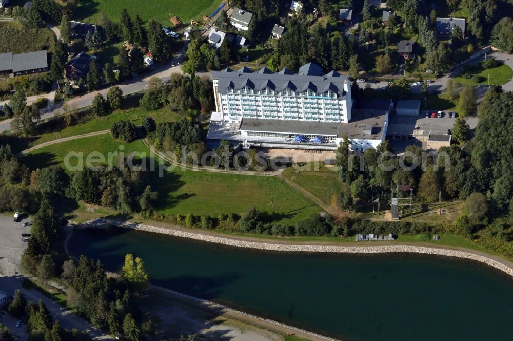 Kurort Oberwiesenthal from the bird's eye view: BEST WESTERN Ahorn Hotel Birkenhof Oberwiesenthal in Oberwiesenthal in Saxony