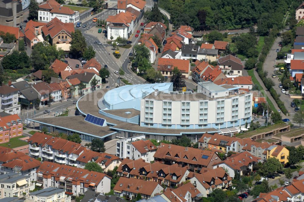 Wiesloch from above - Blick auf das Best Western Palatin Kongresshotel in Wiesloch an der Ringstraße 17-19, 69168 Wiesloch, Tel. +49(0)6222 582-01