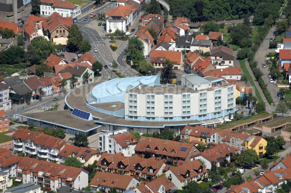 Wiesloch from the bird's eye view: Blick auf das Best Western Palatin Kongresshotel in Wiesloch an der Ringstraße 17-19, 69168 Wiesloch, Tel. +49(0)6222 582-01