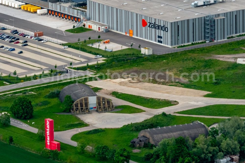 Aerial photograph Lahr/Schwarzwald - HAS Hardened Aircraft Shelter on airfield in Lahr/Schwarzwald in the state Baden-Wurttemberg, Germany