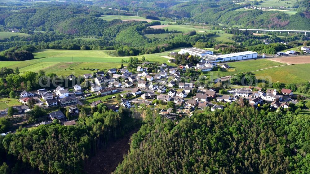 Neustadt (Wied) from the bird's eye view: Company building of the company Stuertz Maschinenbau GmbH in Rott near Neustadt (Wied) in the state Rhineland-Palatinate, Germany