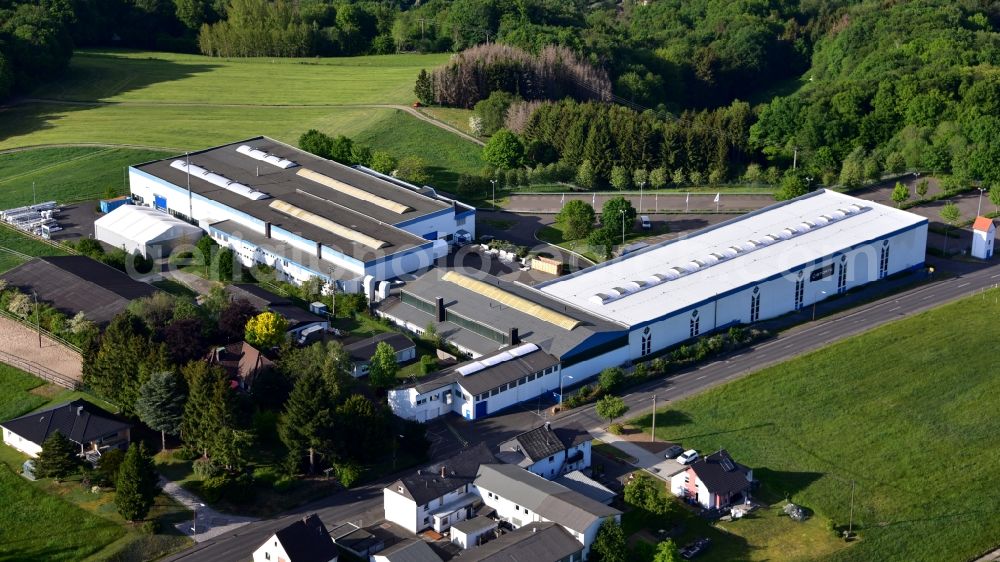 Aerial photograph Neustadt (Wied) - Company building of the company Stuertz Maschinenbau GmbH in Rott near Neustadt (Wied) in the state Rhineland-Palatinate, Germany