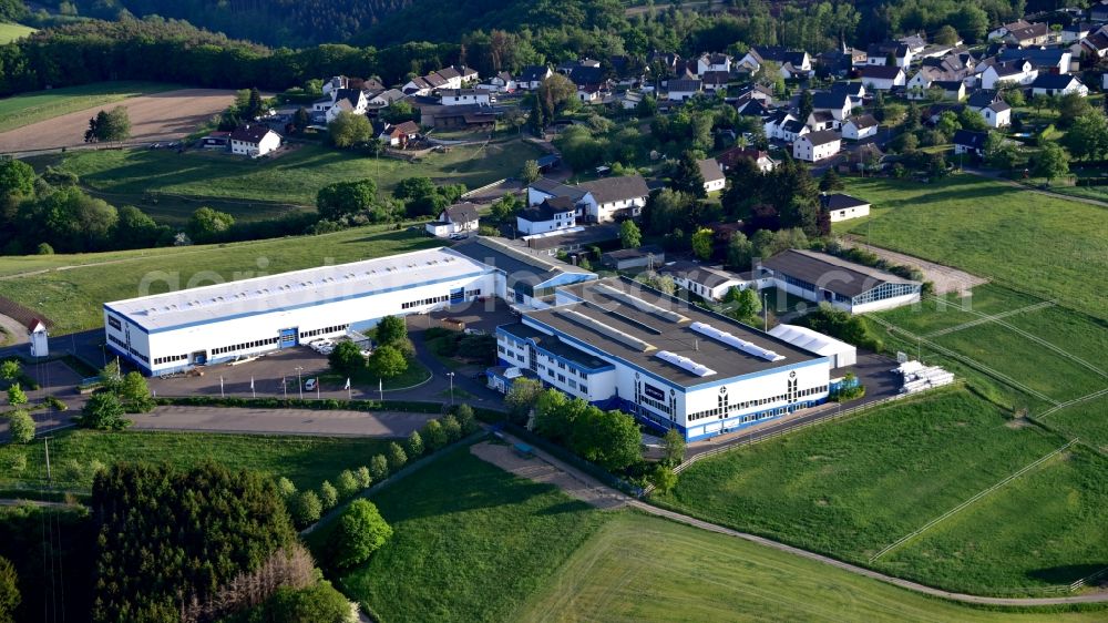 Aerial photograph Neustadt (Wied) - Company building of the company Stuertz Maschinenbau GmbH in Rott near Neustadt (Wied) in the state Rhineland-Palatinate, Germany