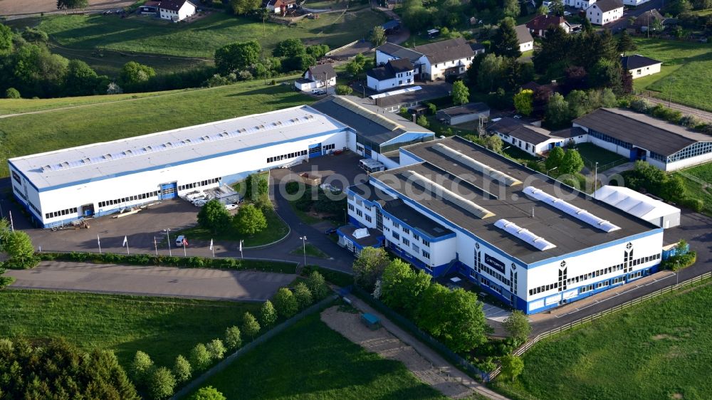 Neustadt (Wied) from above - Company building of the company Stuertz Maschinenbau GmbH in Rott near Neustadt (Wied) in the state Rhineland-Palatinate, Germany