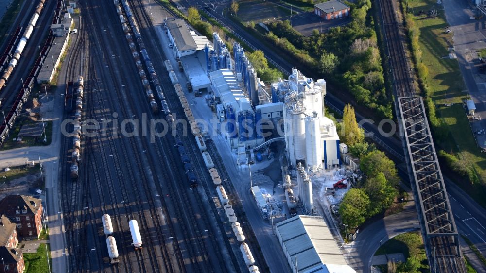 Aerial image Köln - Company premises of Alpha Calcit Fuellstoff GmbH & Co. KG in the state North Rhine-Westphalia, Germany