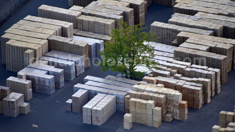 Aerial photograph Berod bei Hachenburg - Company premises of the company Puderbach Holzhandel GmbH & Co. KG, Palettenwerk, in Berod bei Hachenburg in the state Rhineland-Palatinate, Germany