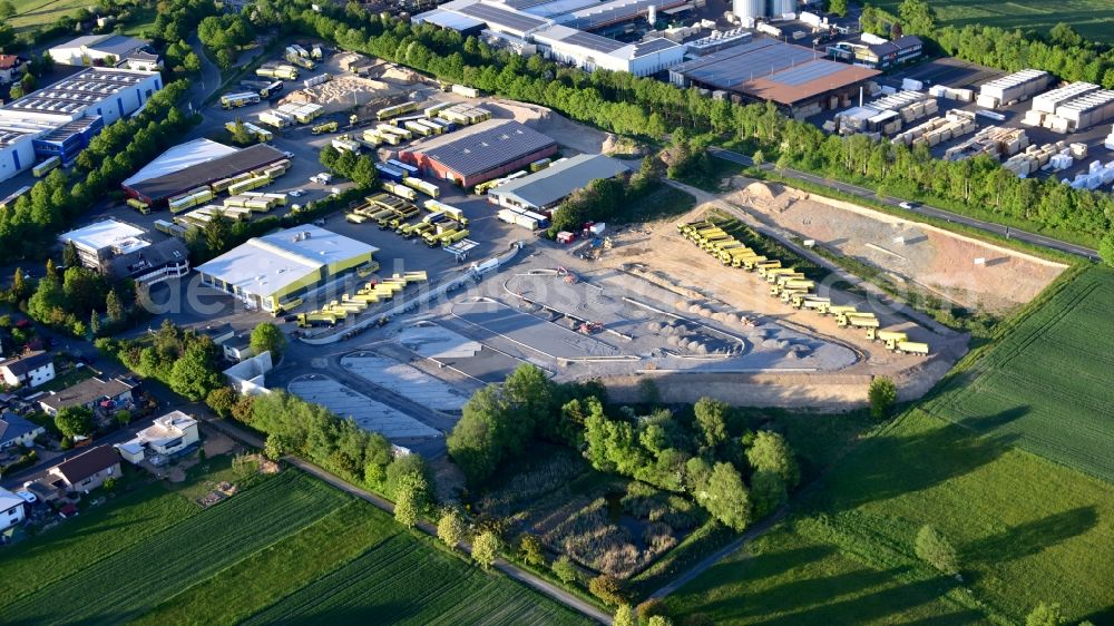 Aerial image Oberhonnefeld-Gierend - Company premises of Hans K. Schmitt GmbH & Co. KG in Oberhonnefeld-Gierend in the state Rhineland-Palatinate, Germany