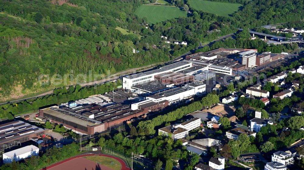 Aerial image Königswinter - Company premises of Maxion Wheels Werke GmbH in Koenigswinter in the state North Rhine-Westphalia, Germany