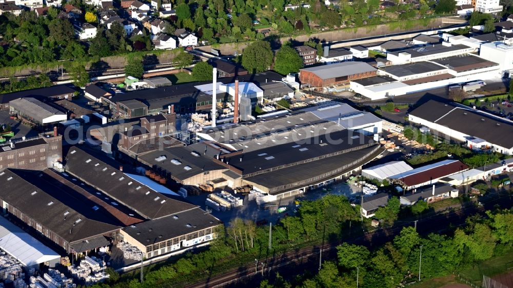 Aerial image Königswinter - RHI Magnesita Didier-Werke premises in Koenigswinter in the state North Rhine-Westphalia, Germany